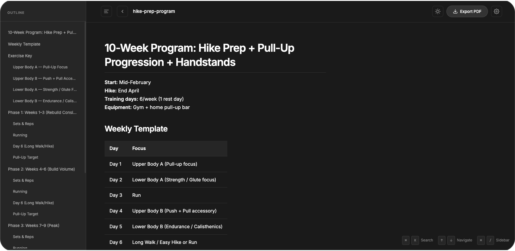 Clarity app screenshot
