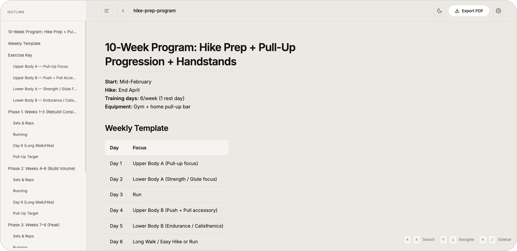 Clarity app screenshot
